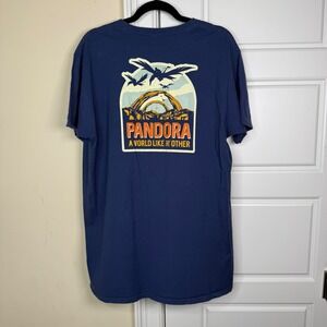Disney Parks Pandora T-Shirt Mens XL Blue Avatar World Like No Other Graphic Tee